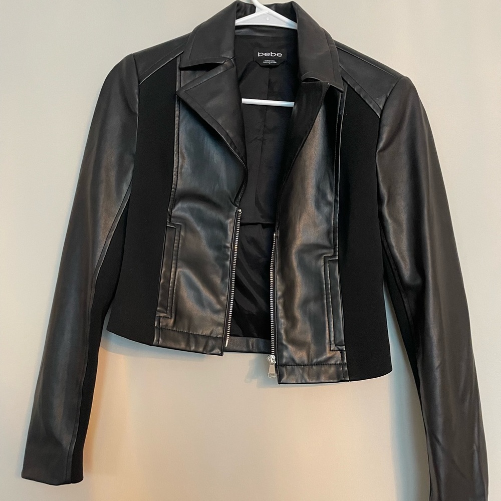 Bebe leather jacket